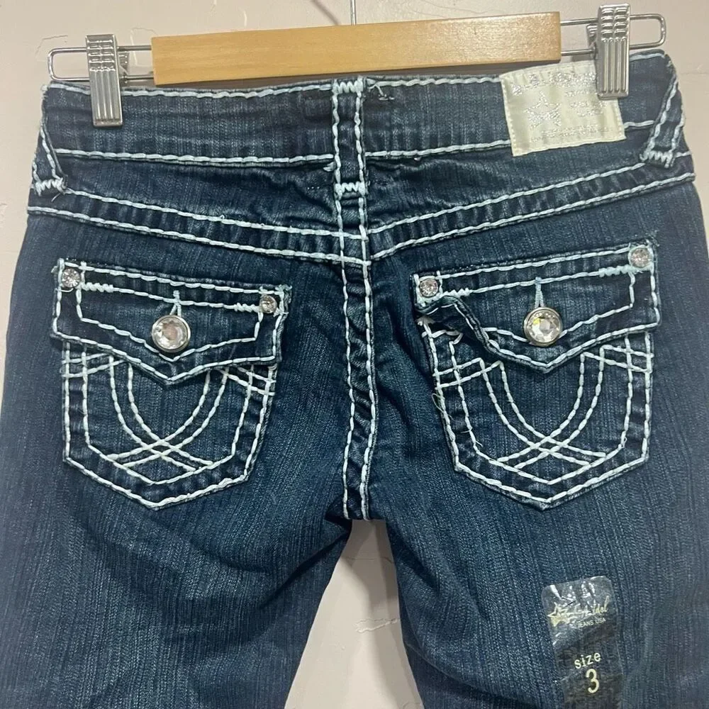 L.A. Idol dark wash denim capri pants SIZE 3